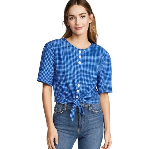 The East Order Medium Short Sleeve Mahlia Crop Top NWT - Picture 1 of 7